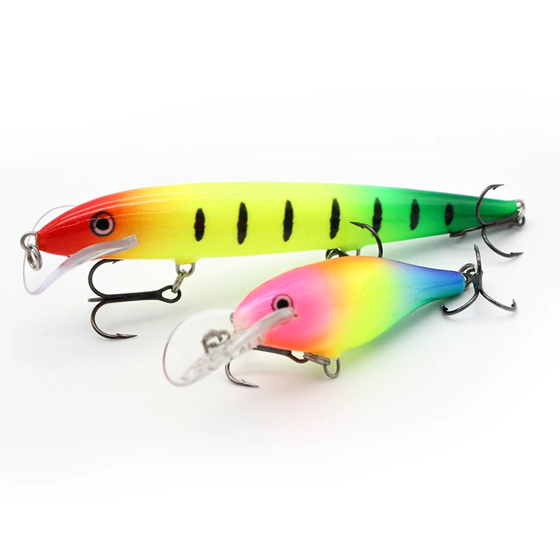 Imported Rainbow Painted Escape Man Mino Crossmouthed Perch Road Subbait Hard Bait