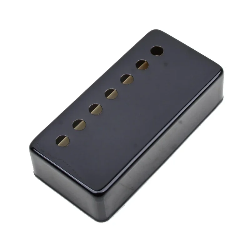 Cubierta Humbucker de pastilla de latón con 7 agujeros y 7 cuerdas, 80x39 mm, espaciado de polos, 58 mm, 62 mm, guitarra eléctrica LP, cromo, negro, dorado, 10 piezas