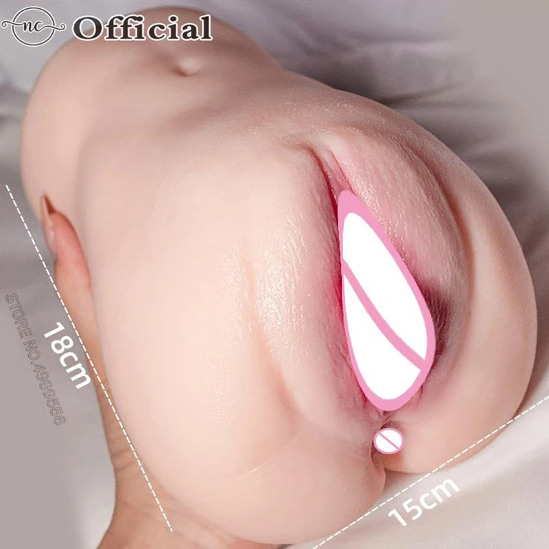 Vagina Toy For Men\'s Aircraft Cup Male Masturbator Vaginal Masturbation Soft Real Vagina Pocket Pussy Sex Toys for Men Blowjob