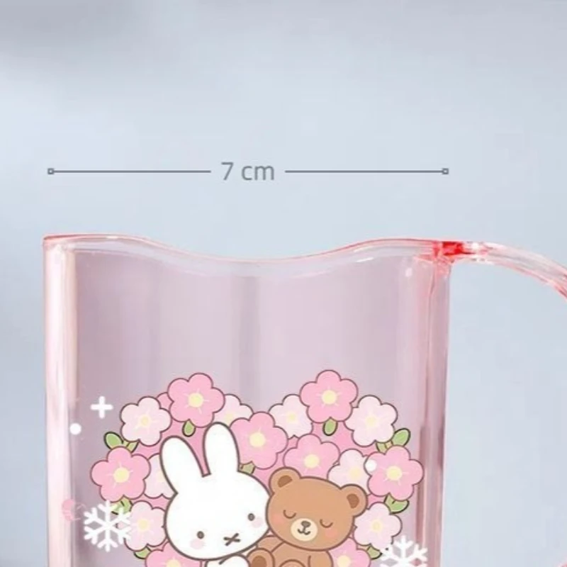 Cartoon Kawaii New Style Simple Fashion Drainable Wash Cup Household Use Resistant To Falling Toothbrush Cup Good Looks Miffy