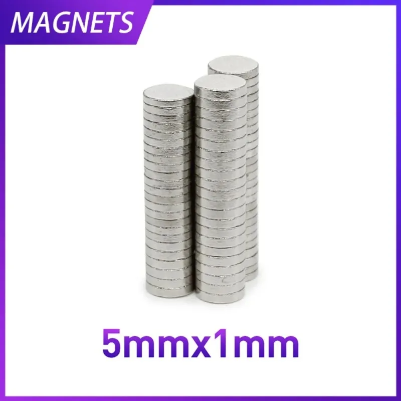 200/500/1000/2000 Stück 5x1 Mini kleine runde Magnete n35 kreisförmiger Such magnet stark 5x1mm permanente ndfeb Magnete Scheibe 5*1