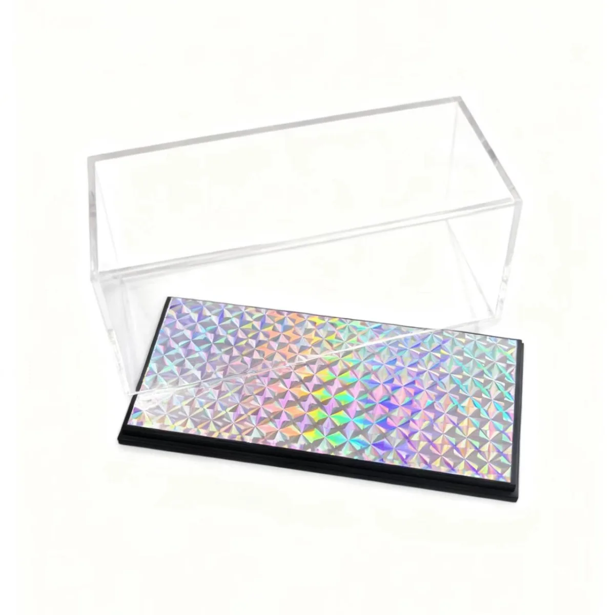 아크릴 디스플레이 박스 4.1인치 x 1.8인치 케이스 (1:64, 1:87 스케일 자동차 모형, 수집용 피규어, 미니어처, DIY 조립 디오라마용)