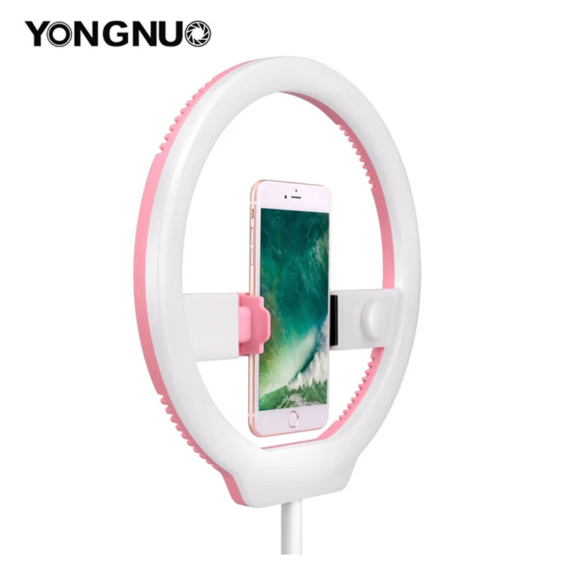 

YONGNUO YN128 Photography LED Ring Light 3200K-5500K Dimmable Ring Live Video Lamp for iPhone 8/7/7plus Nikon Canon DSLR Camera