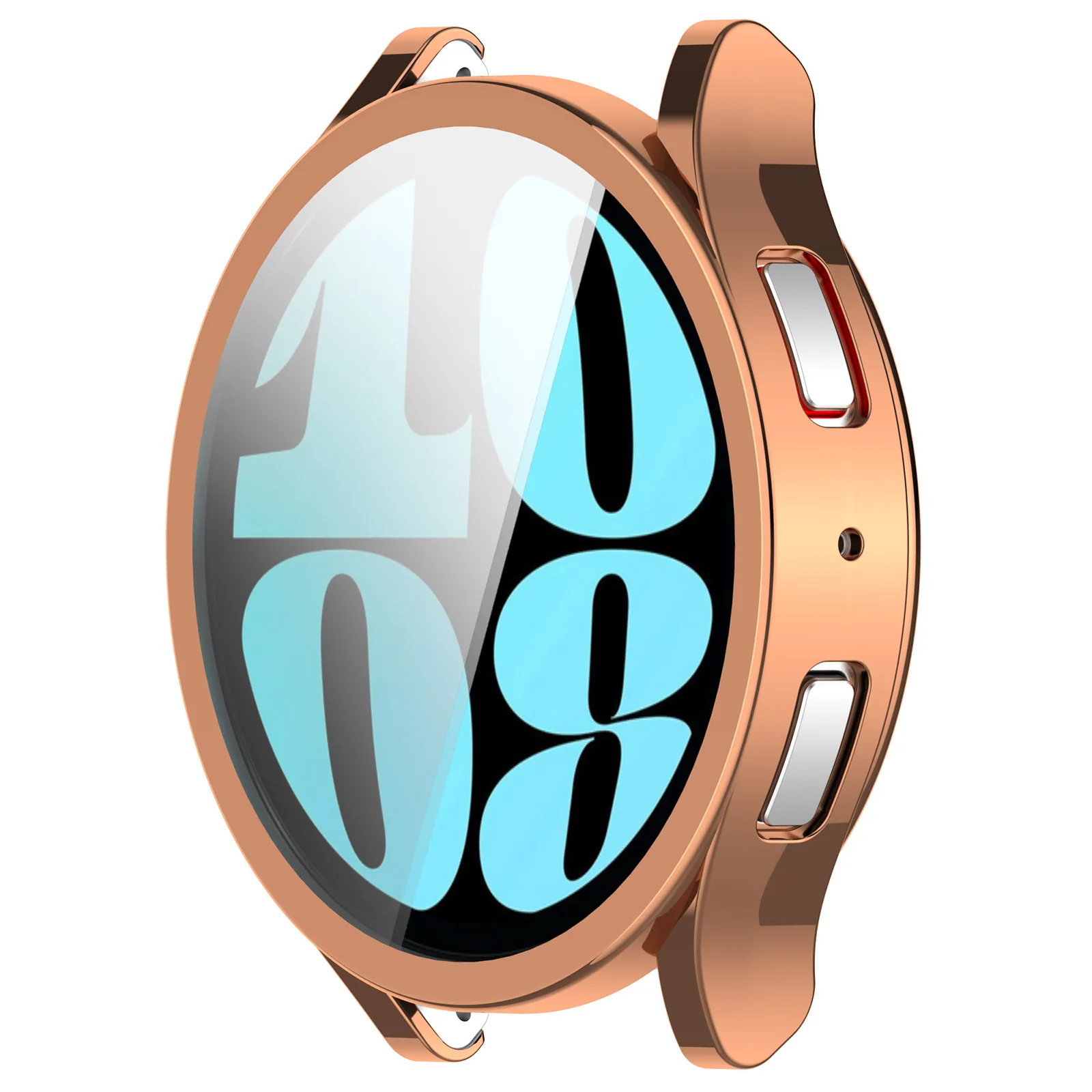 Electroplating Watch Protector For Samsung Galaxy Watch6 40mm Full Coverage TPU Watch Case