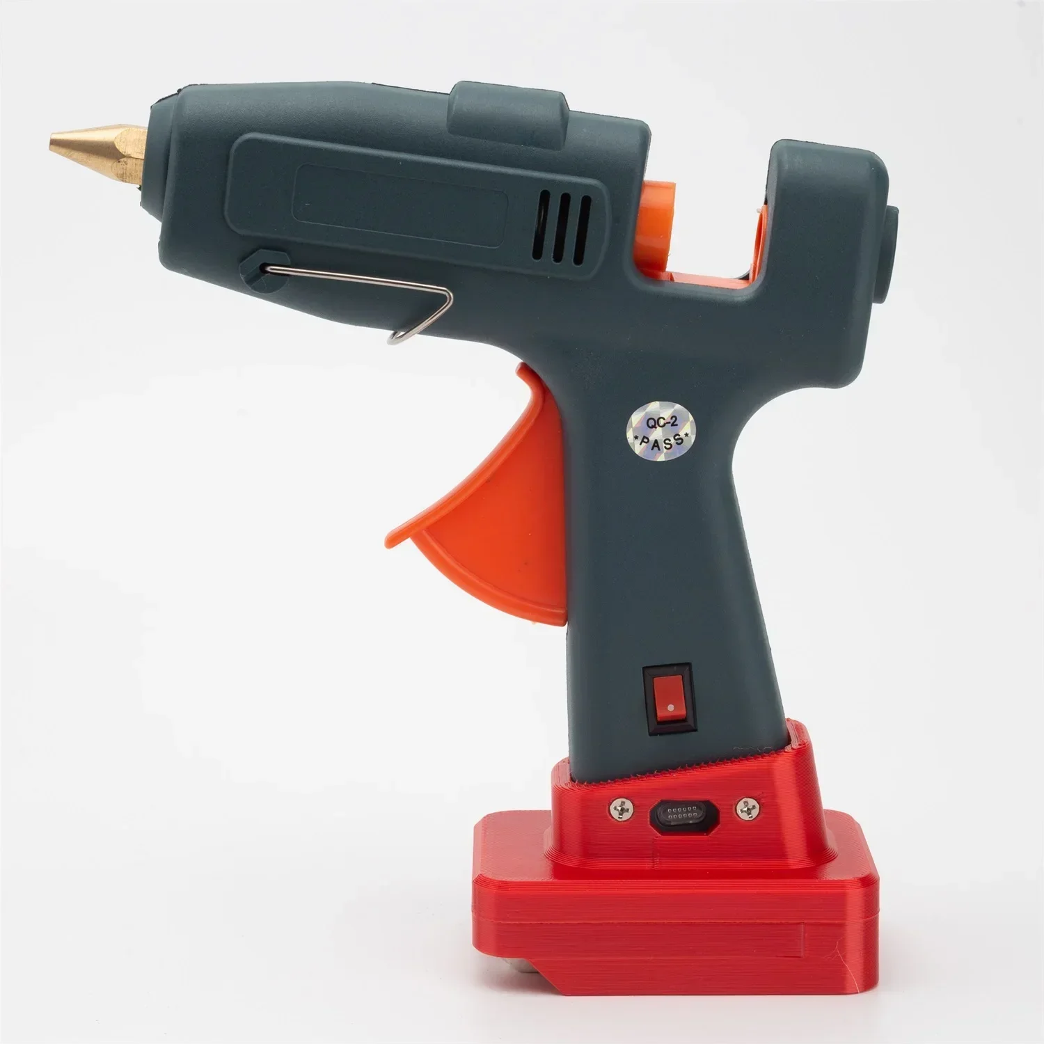 Cordless Hot Melt Glue Gun For Ozito 18V PXC for Einhell Lithium Battery w/10Pcs Glue Sticks Arts&DIY Christmas（NO Battery )