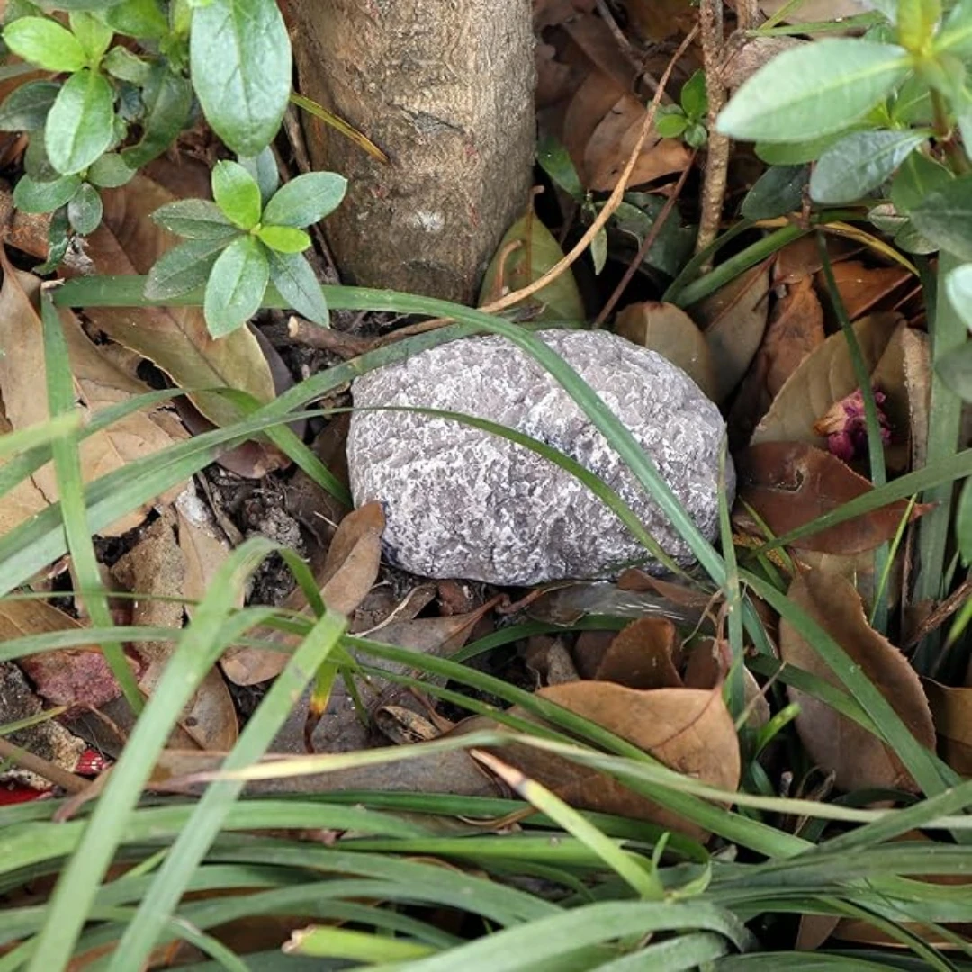 إخفاء مفتاح الصخور الحجر وهمية الغيار مفتاح إخفاء Geocache حاوية التخزين السرية تبدو تحويل حقيقي آمنة للحديقة الخارجية S #5