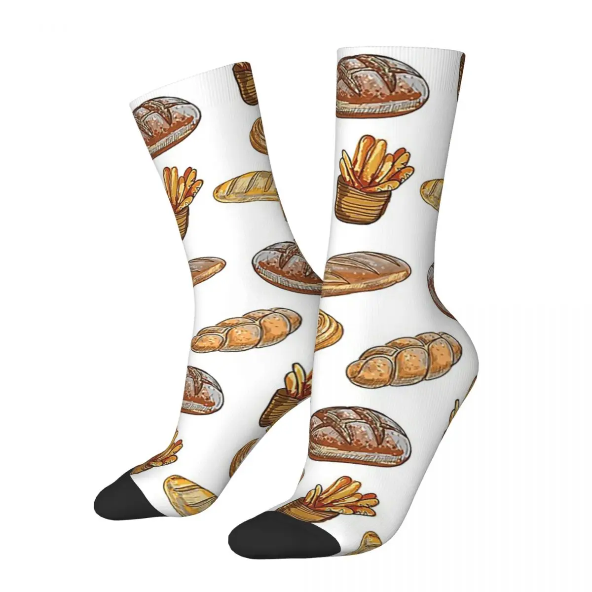 Bunch Of Bread Socks Harajuku Super Soft Stockings All Season Long Socks Accessories for Man's Woman's Birthday Present