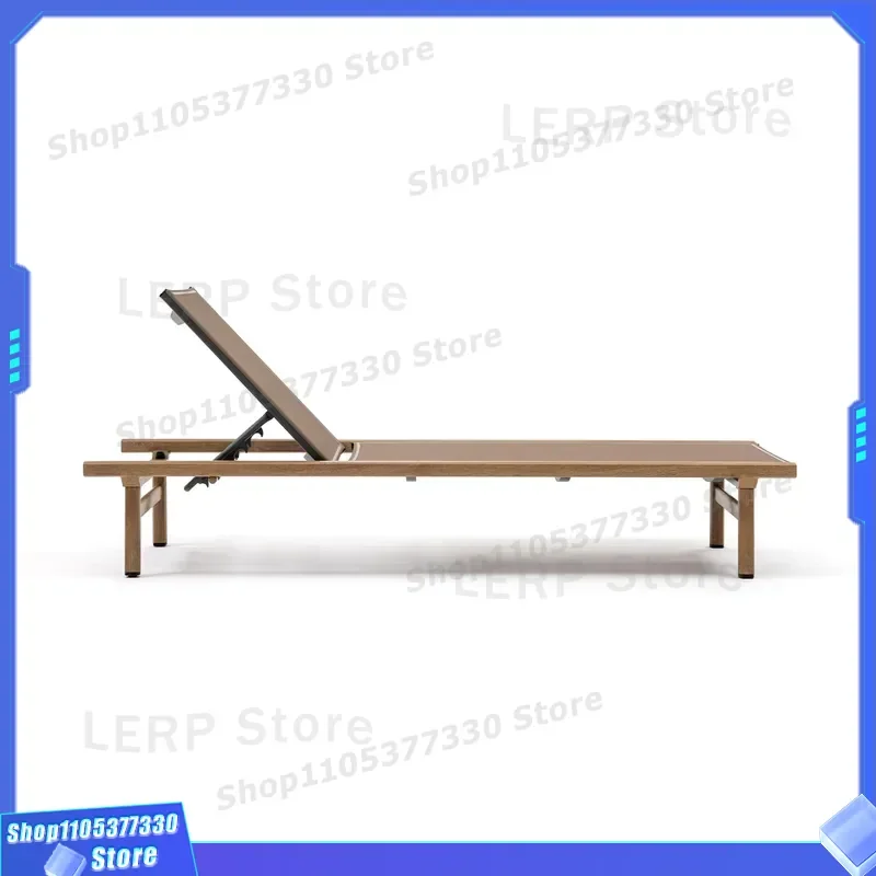 Modern Outdoor Sun Lounger for Garden Poolside Beach Hotel Terrace Leisure Sunbathing Chair with Contemporary Design for