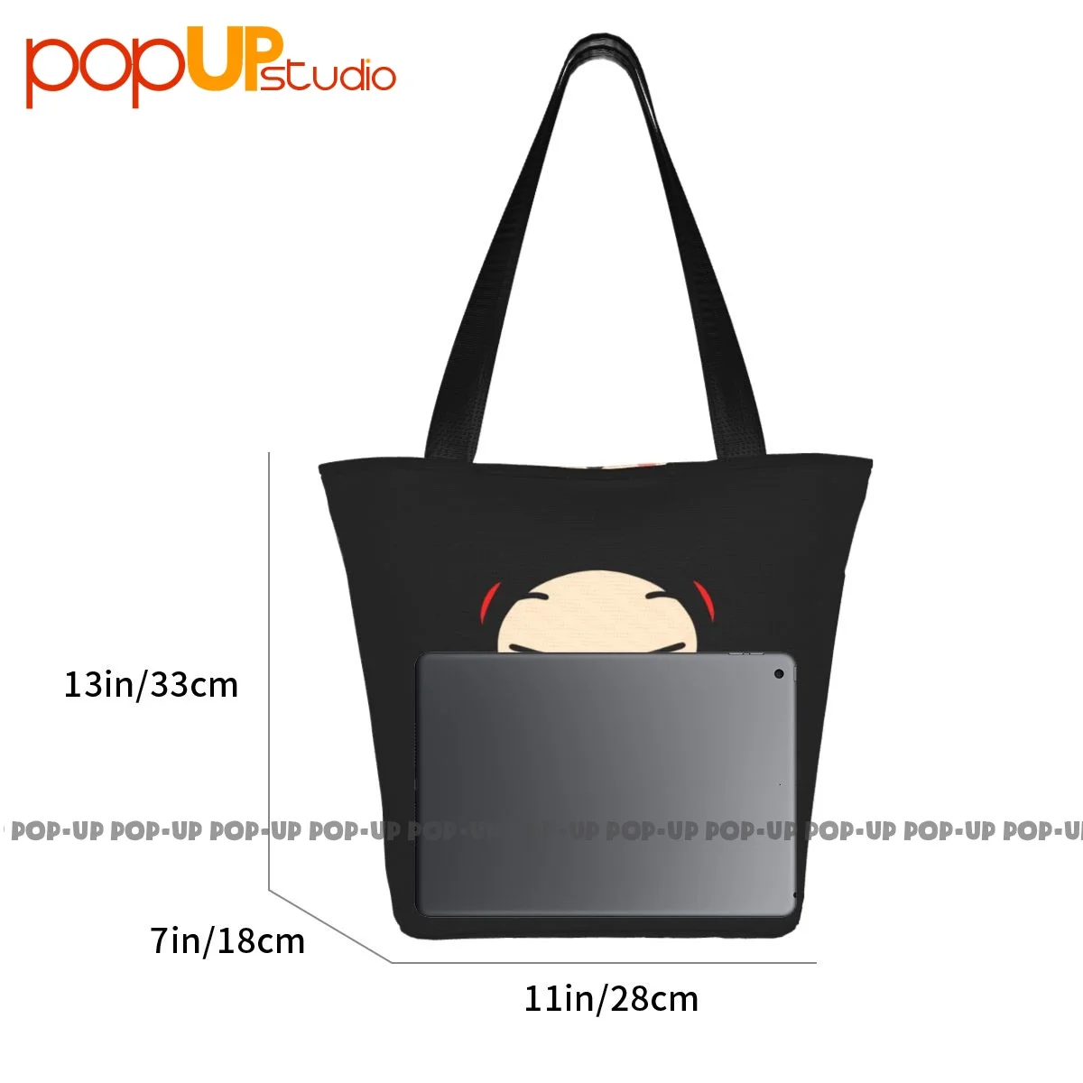 Pucca Love Garu Cute Korean Cartoon Show Kawaii Outdoor Handbags Lunch Bag Shopping Bag Tear-Resistant