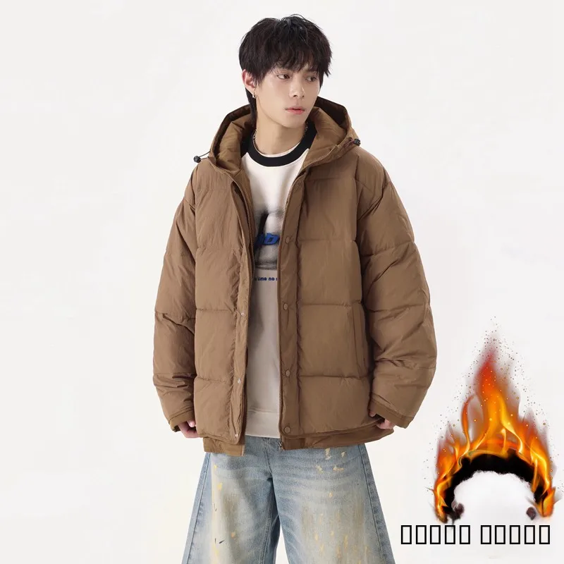 

Модная молодежная хлопковая куртка с капюшоном, приталенного кроя, в городском стиле, стандартной длины, из нового полиэфирного волокна.