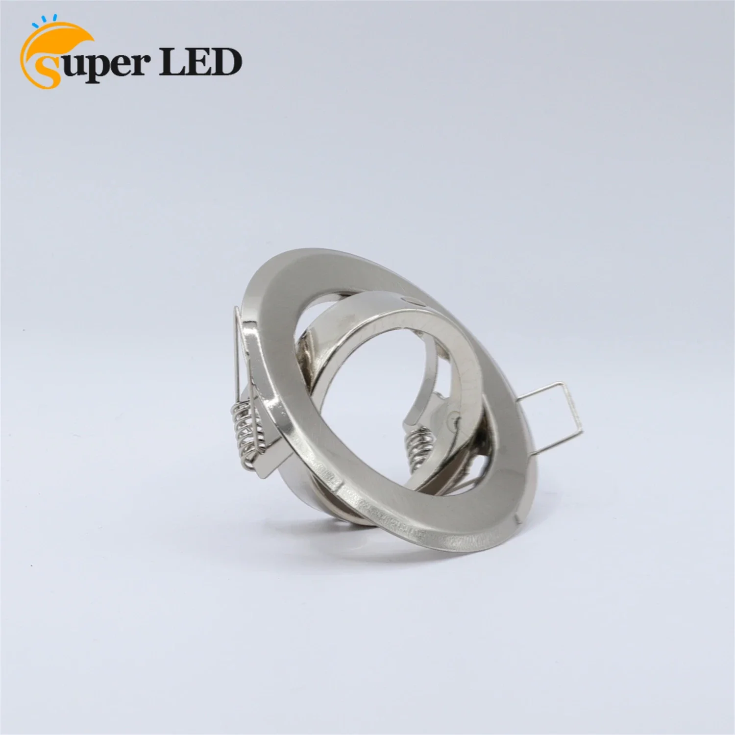 

Socket Holder Spot Lights GU10 MR16 Lamp Mounting Fitting Lights Frame Base Satin Nickel Round Recessed Downlight Housing