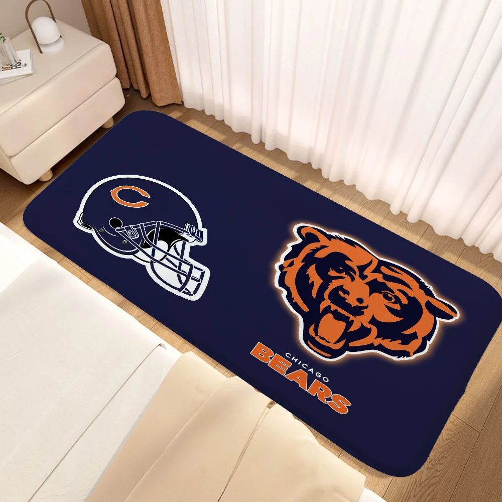 Alfombra de Chicago Bears para baño, felpudo para cocina, artículos de decoración para la habitación, felpudo para exteriores, personalizado para el hogar