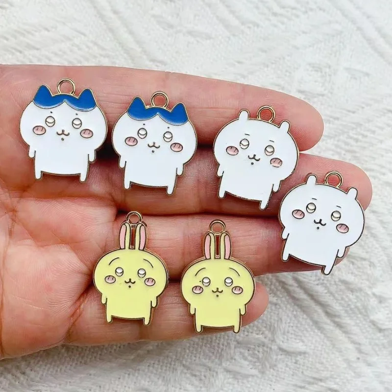 10PCS DIY Jewelry Accessories Gold Color Enamel cartoon Charm Fit Bracelets Women Beads & Jewelry Making