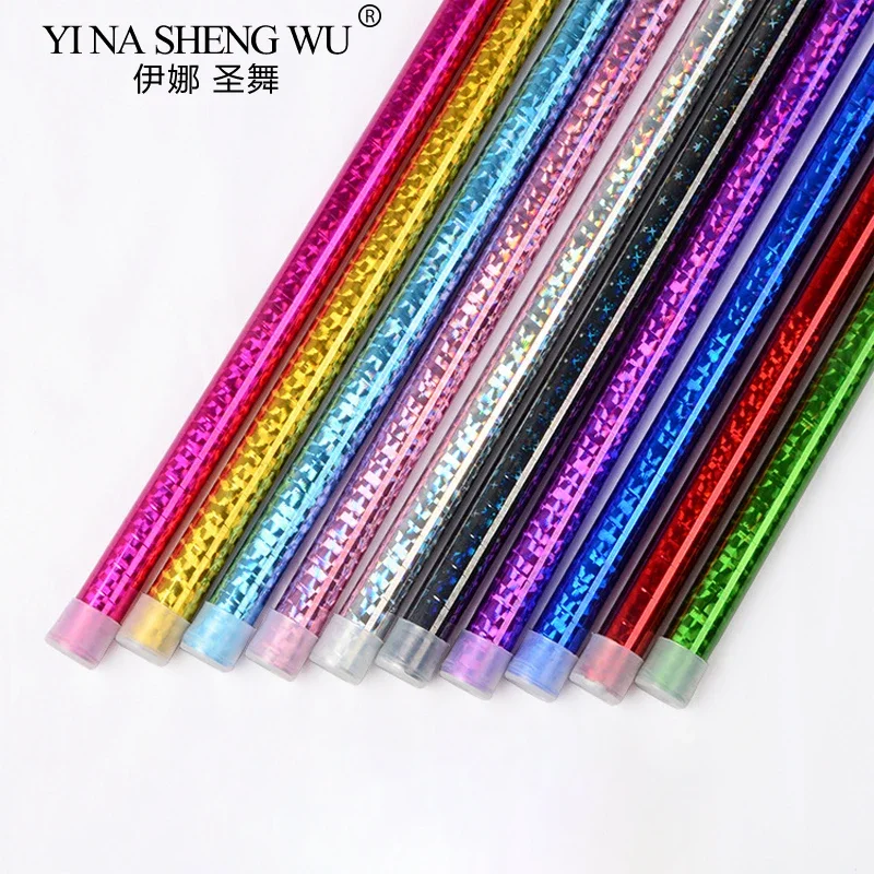 10 sztuk/opakowanie Laska do Tańca Jazzowego dla Dorosłych i Dzieci Rekwizyty do Tańca Brzucha Kijki do Chodzenia Laserowy Kolor Egipska Laska z Winorośli Laska do Tańca