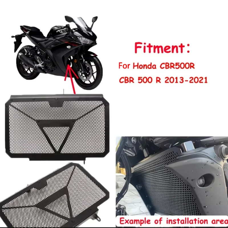 

for honda cbr500r cbr 500 r 2013-2021 Motorcycle Accessories Motorcycle Aluminum Cooler Radiator Guard Protective Grille Cover