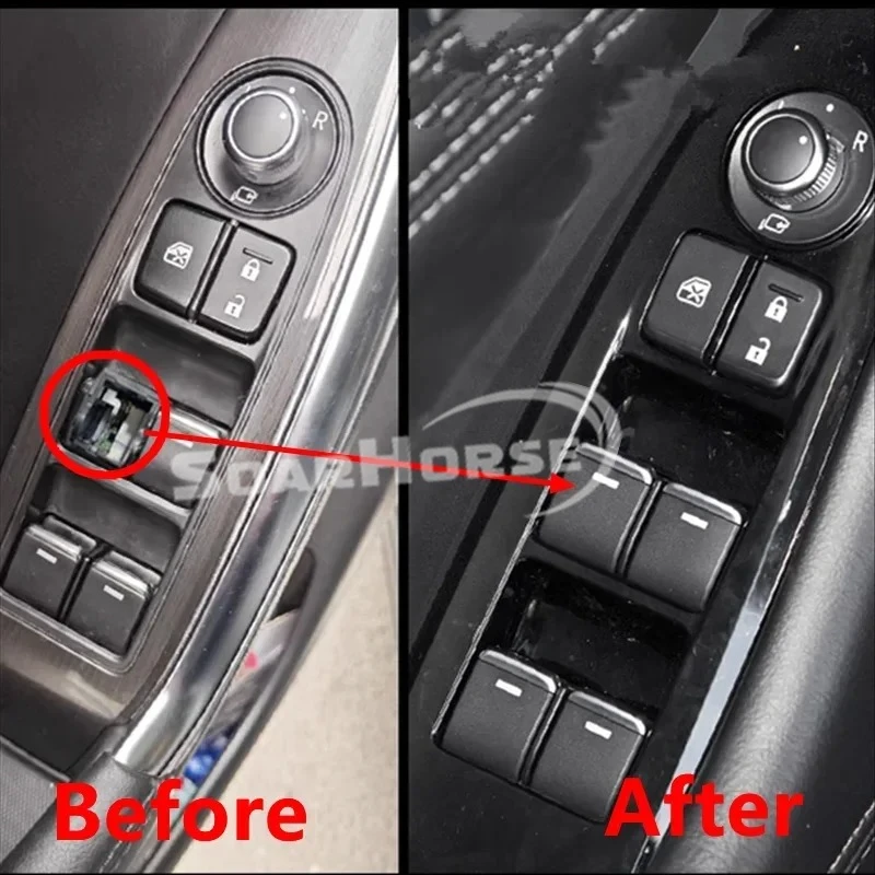 1PC Auto Front Left Window Switch Control Lifter Button Cover For Mazda 2 Demio DJ 3 Axela 6 Atenza CX-5 CX5 CX-8 CX8 CX-9 CX9