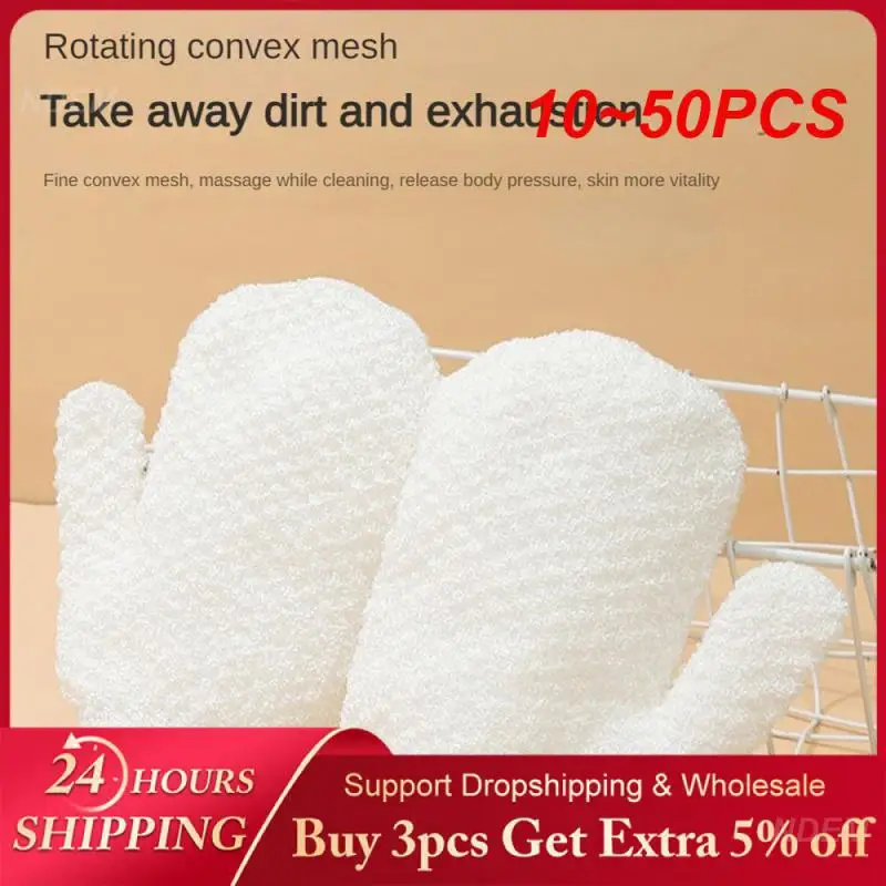 10~50PCS Bathroom Tool Removal Kessa Rubbing The Divine Instrument Thicken Bath Peeling Glove Bath Mud Rubbing Artifact