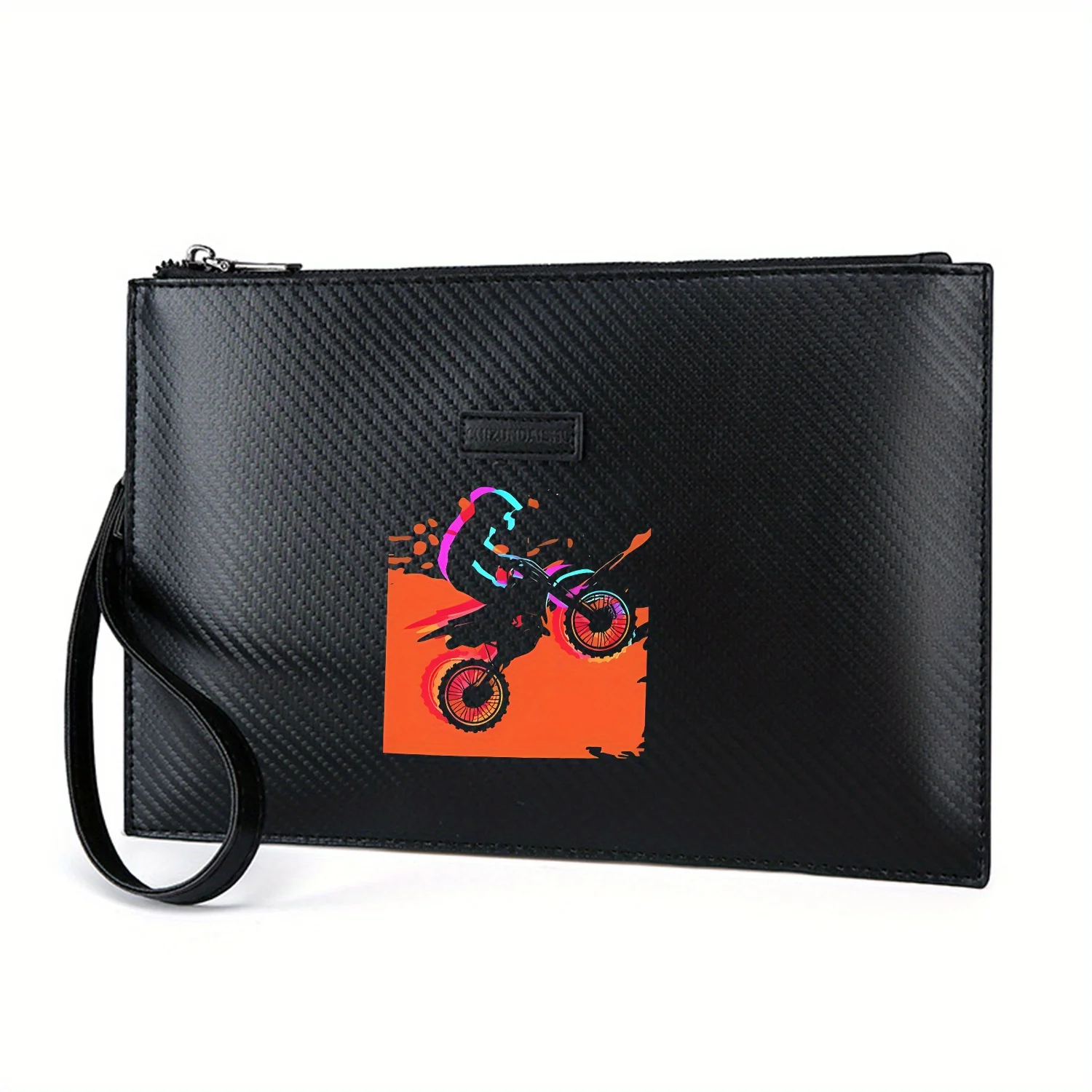 ilustracao-de-acao-de-piloto-de-motocicleta-silhueta-preta-elegante-impressa-bolsa-masculina-pu-elegante-e-pratica-para-todos-os-dias-ca