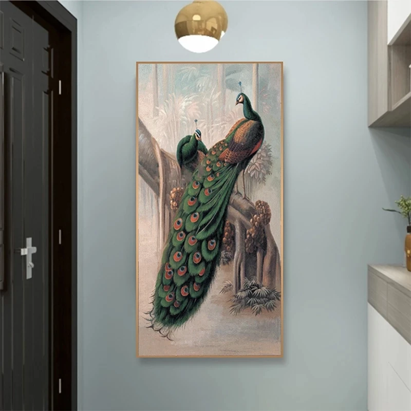 Beauty Peacock Animal Pictures Canvas Painting Posters and Prints Wall Art Pictures for Living Room Home Decor Cuadros