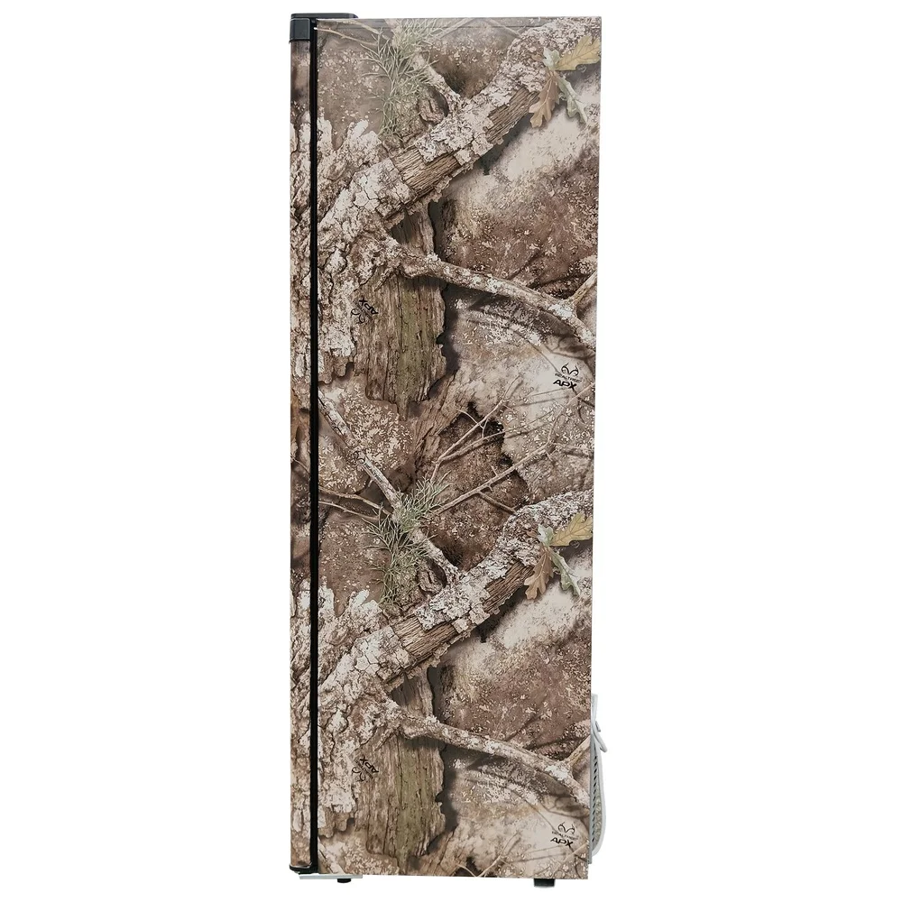 7 cu ft Manual Defrost Upright Freezer Camouflage Design Adjustable Shelves Quiet Operation Energy Efficient Storage Flexible