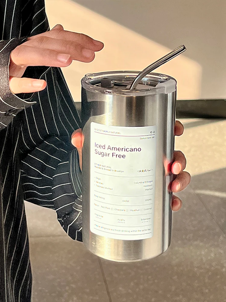 

Большая кофейная чашка из нержавеющей стали 304 емкости с изолированной бутылкой для воды для мужчин и женщин, новая чашка для доминирования льда