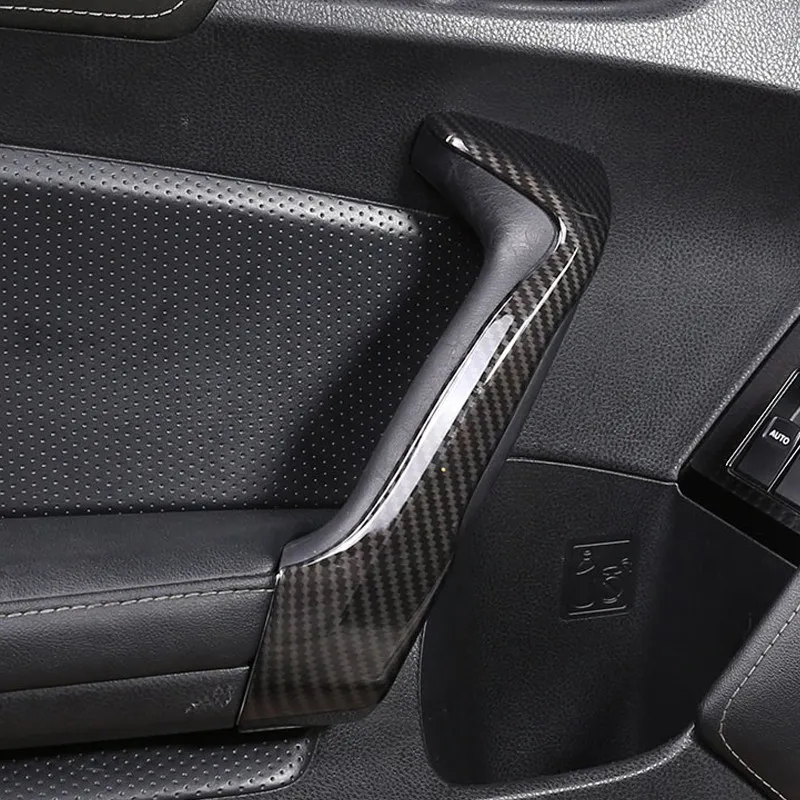 لتويوتا 86 سوبارو BRZ 2012 - 2020 ABS ألياف الكربون الملمس سيارة الباب الداخلي لوحة مقبض انتزاع الأبواب السلطانية الغطاء الواقي الكسوة