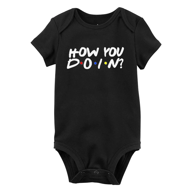 

How You Doin Tshirt Mommy and Me Clothes 2022 Funny Baby Gift Family Matching Clothes Friends Shirt Fashion Print Mom