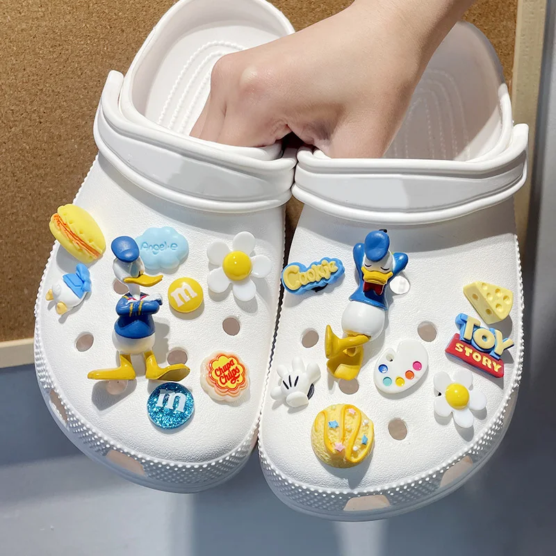 

Disney Toy Story Series Shoe Charms Cartoon Cookie Donald duck Accessories Sandals Ornaments For Children DIY Present