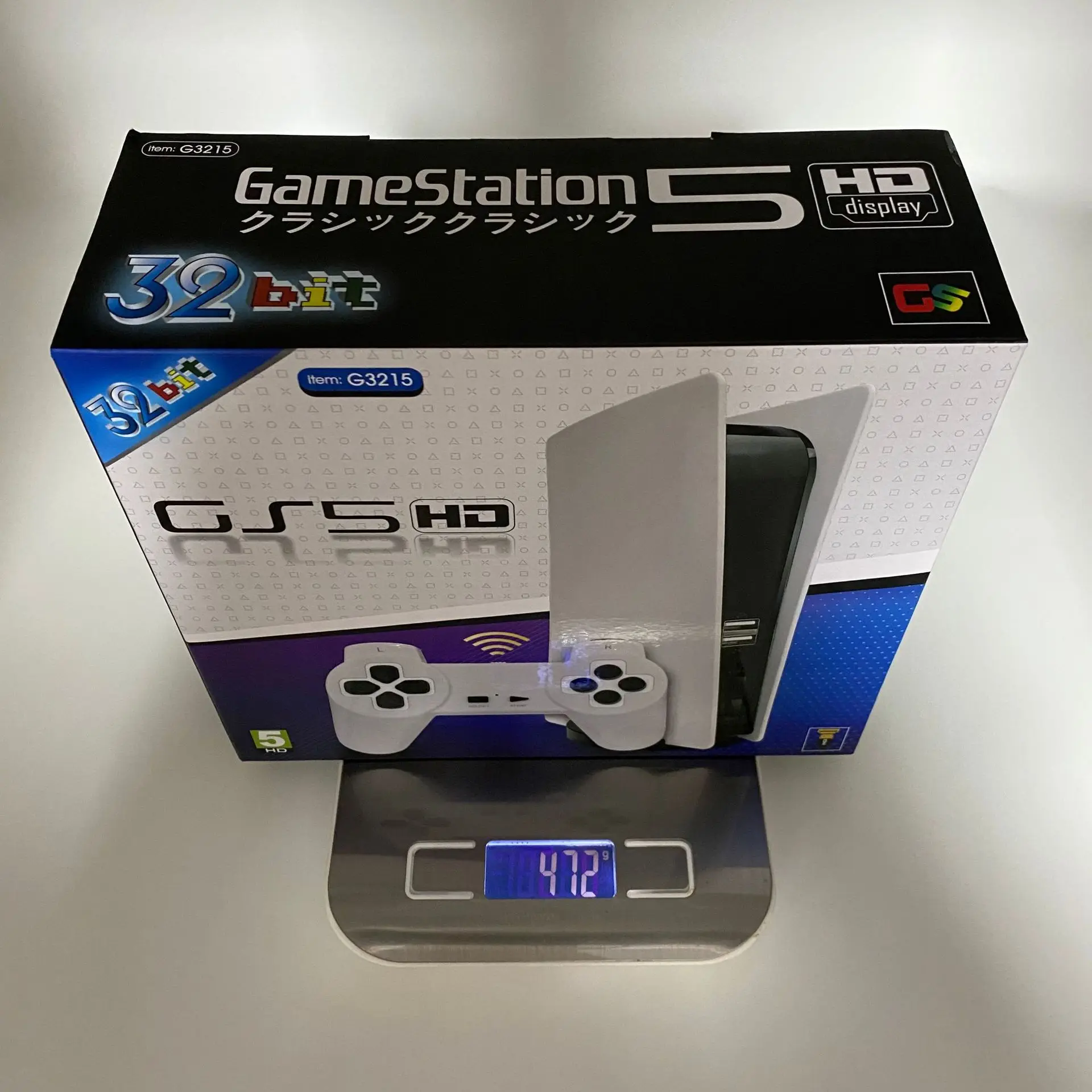 وحدة تحكم ألعاب فيديو ريترو 32 بت مدمجة 200 لعبة لـ PS5 تلفزيون صغير محطة ألعاب كلاسيكية لوحة ألعاب لاسلكية مخرج عالي الدقة