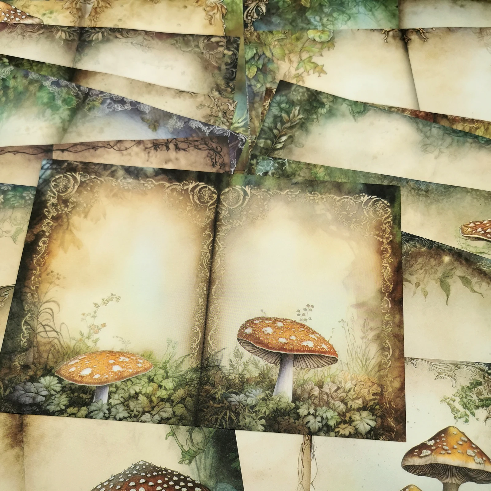 Viguscraft 16Sheets A5 Size Mushrooms Eagerly Poked Their Heads Out Of The Soil Junk Diary Magazine Scrapbooking