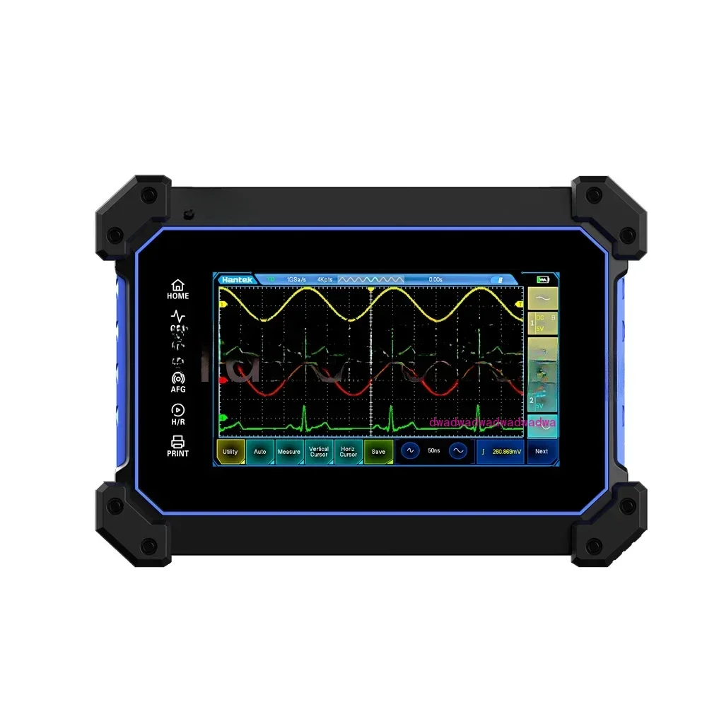 TO1254D Touch Screen Digital Oscilloscope 4 Channels Portable USB Oscillscopio + 25Mhz Signal Source+Multimeter