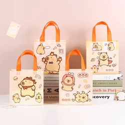 StoBag, Adorable Capybara Themed Non Woven Gift Bags, Cute and Eco Friendly Gift Wrapping, Perfect for birthday party, kids day