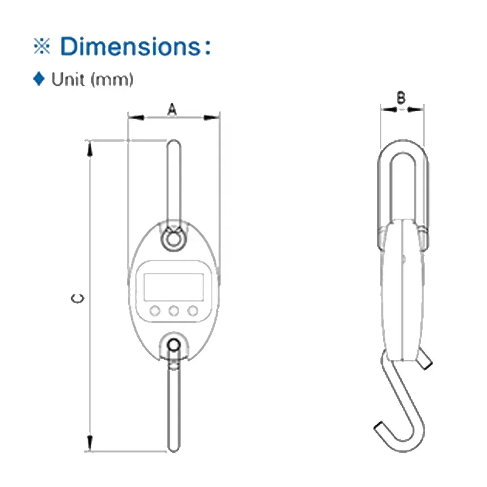 

2025 hot sale Hot Sale Crane Hook Digital Weighing Scales 200KG,Mini Digital Hanging Scales 300KG