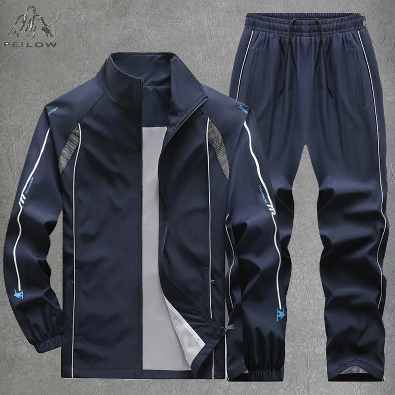 

Men's Tracksuits Sets Long Sleeve Causal Full Zip Gym Joggers Running Sweatsuit For Men 2 Piece Outfits Basketball Sports Suits