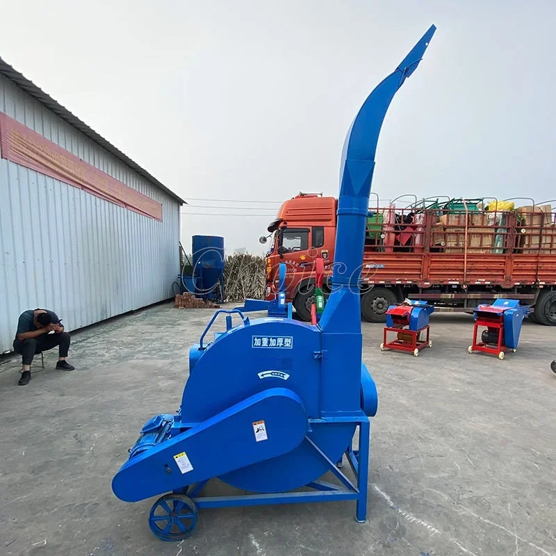 Multipurpose Fresh Dry Chaff Cutter Machine Animal Grass Feed Processing Silage Machine Hay Crusher Animal Feed Machine