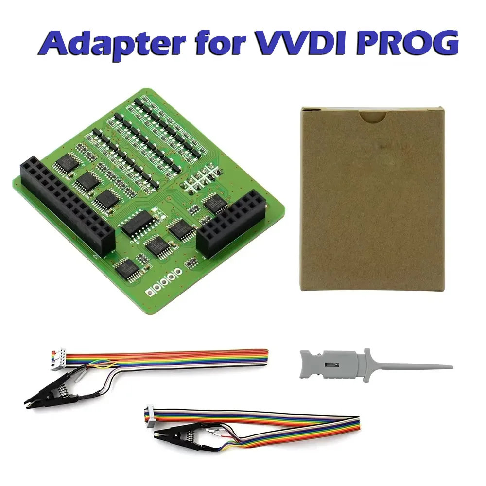 Adaptor Klip EEPROM untuk Programmer VVDI PROG XDPG12 Tanpa Solder, Bebas Pembongkaran, Set Klip Chip SOP8 DIP8 untuk Pemrograman Chip