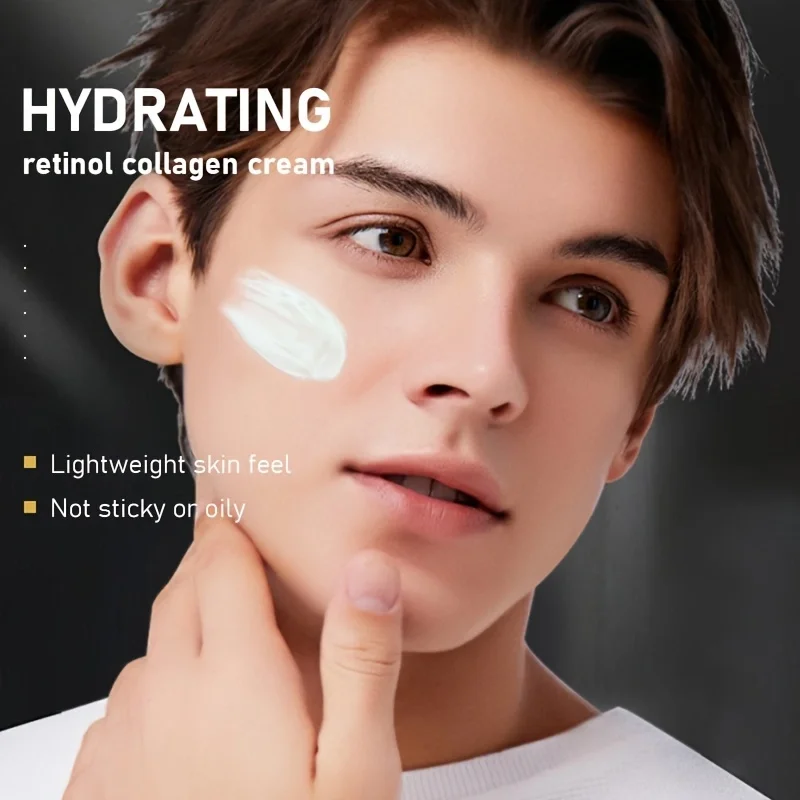 Retinol Collagen Face Cream with Vitamin C B5, Anti-Aging Skin Tightening Moisturizer for Wrinkles and Fine Lines, Firming Lifting Facial Lotion for Dull Skin, Summer Daily Hydrating Skin Care, Fast Absorbing Non-Greasy Formula, 150ml/5.072fl oz view 5