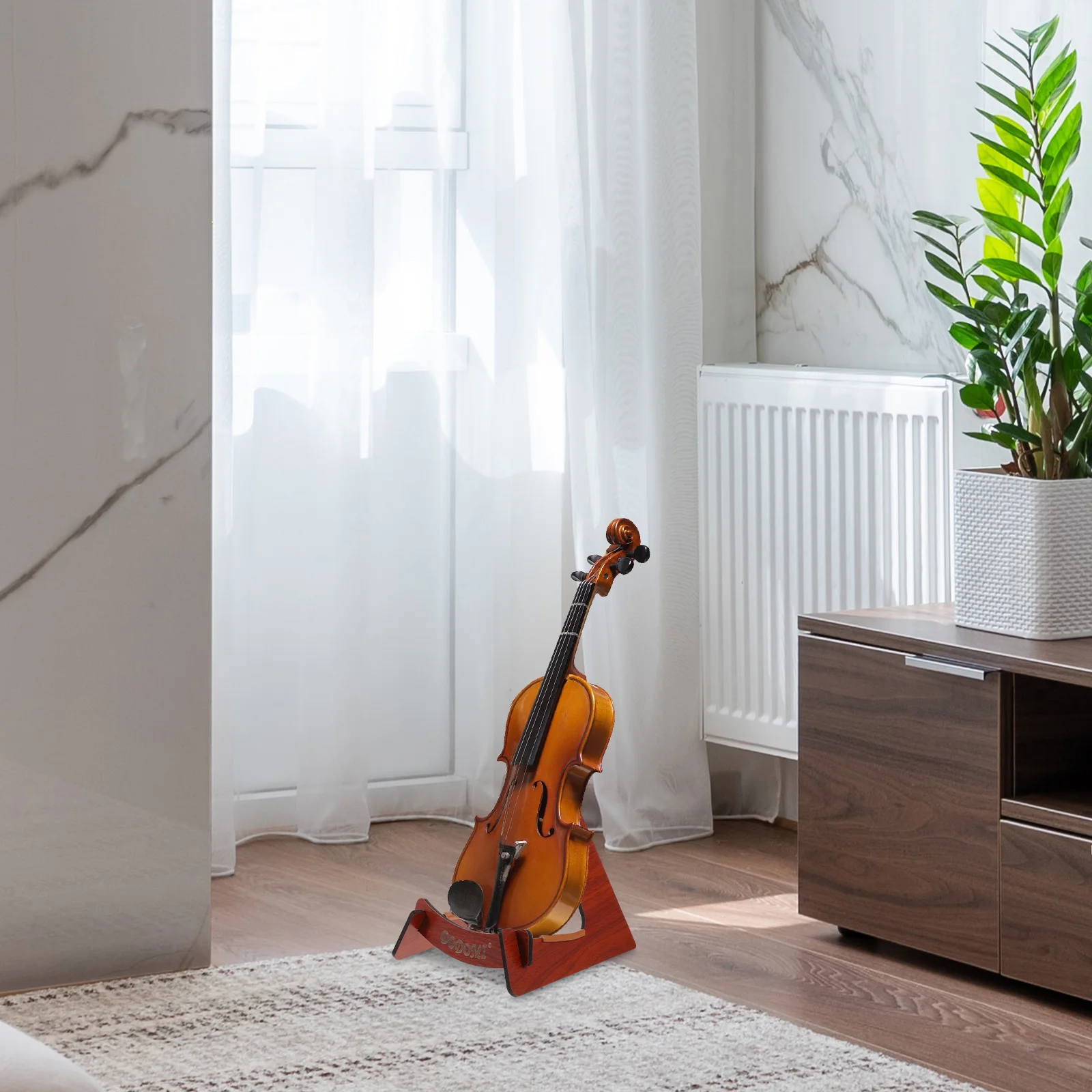 Soporte para bajo y guitarra, estante de exhibición para suelo de ukelele, violín para caída en el suelo, soporte para tienda