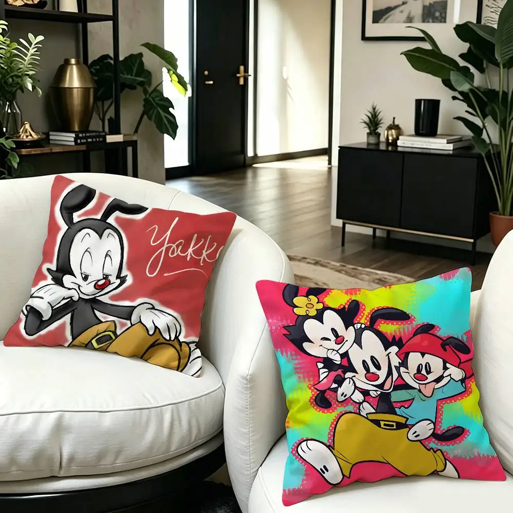 A-Animaniacs Retro Cartoon Cushion Cover Inches Farmhouse Decor Home Throw Pillow Covers for Couch Decorations