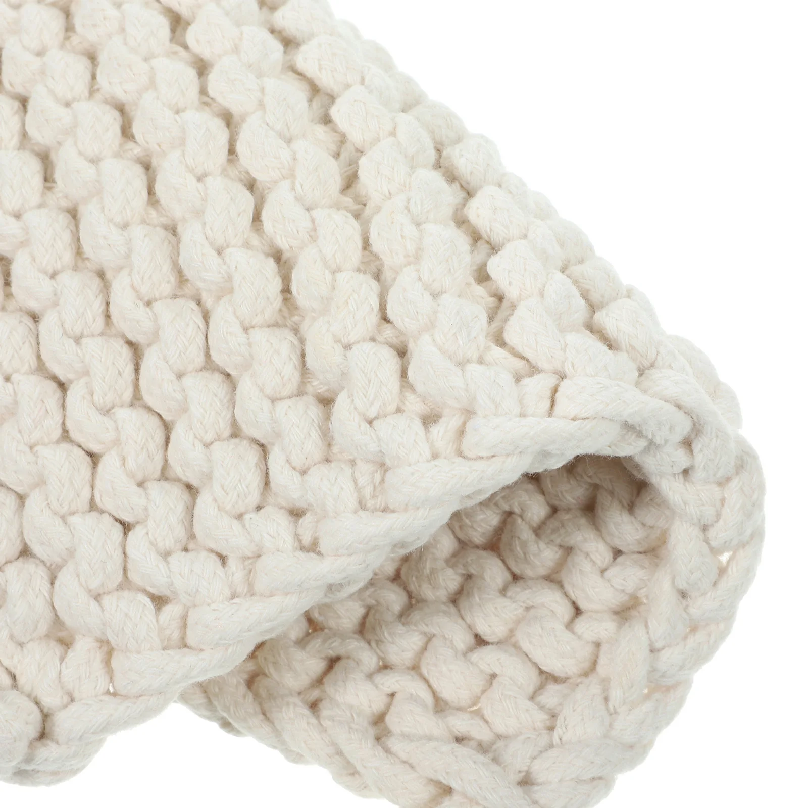 

1pc Woven Cotton Thick Cup Pad Square Cup Pad For Table Protection Kitchen Decor Pot Holder Pot Holder Bowl Cushion