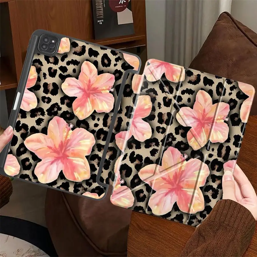 

Tablet Case For iPad Pro 2025 Pro 11th 10th 9th 8th 7th 12.9inch Air 4 5 M3 M2 M4 11inch Mini 6 7 Holder Cover Leopard Print