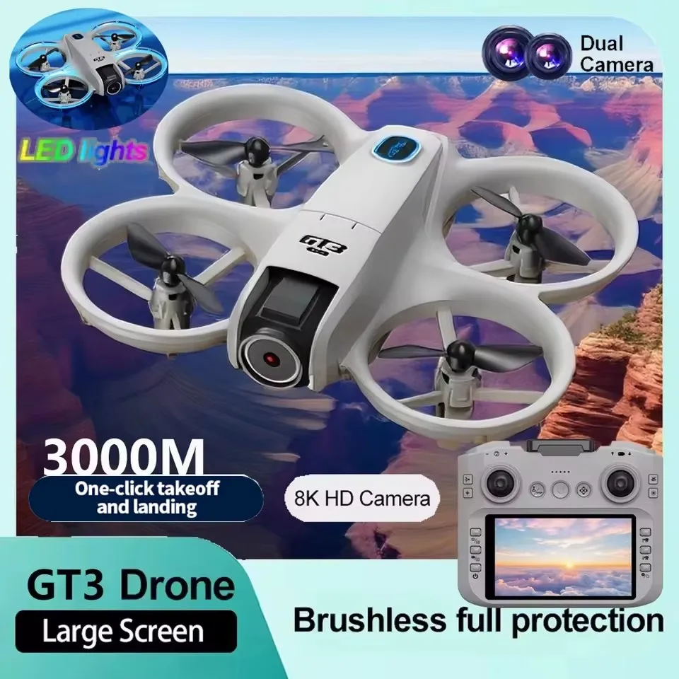 

Профессиональный 8K GPS MINI GT3 2026 HD Дрон с двойной камерой и дистанционным управлением, аэрофотосъемка, квадрокоптер, новый HD самолет, подарок ребенку