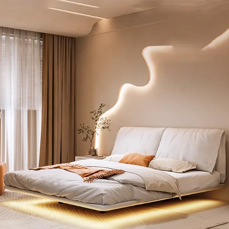 Confortable Fashionable Bed Minimalist Design High Quality Free Shipping Bed Relax Full Mobile Camera Letto Bedroom Furniture