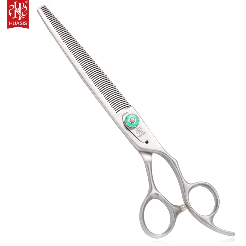 

HUASIS HU26 Thinning Shears for Dogs Grooming 7.5'' Professional Blending Scissors for Large Poodles Japan 440C 65T Matte Color