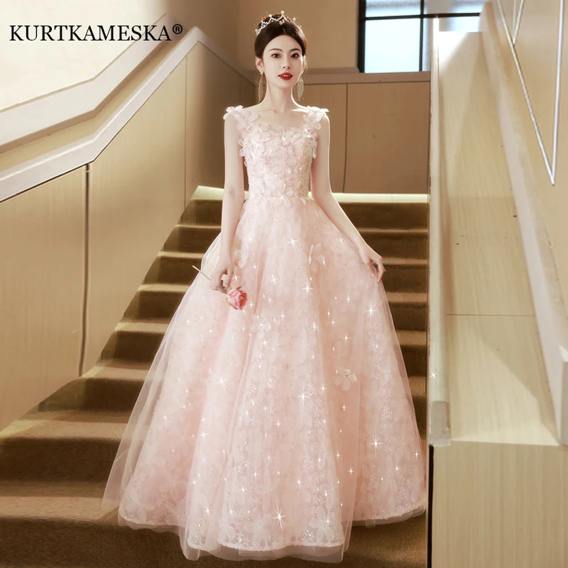 

Luxury Petal Wedding Trailing Dresses for Bride 2024 Elegant Long Prom Evening Guest Party Women Dress Wedding Shooting