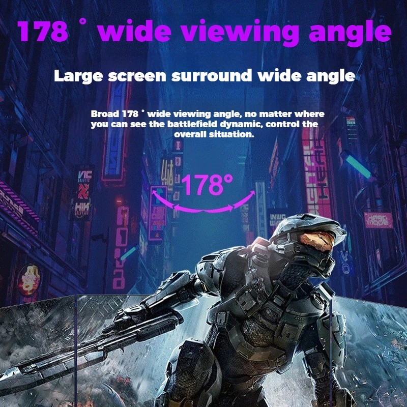 27 Inch Borderless 165hz High Refresh Rate Gaming Desktop Computer With 2k Ultra High Definition Lcd Eye Protection Screen Gift