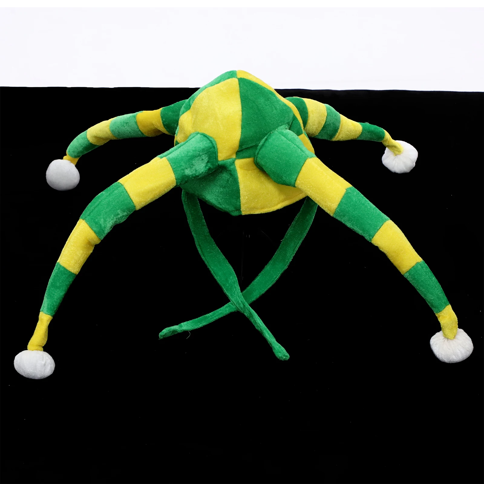 كرنفال السيرك تأثيري قبعة المهرج قبعة كرة القدم لمحبي يهتف الدعائم هالوين لعبة كرة القدم الرياضة المنافسة بار لوازم قبعة