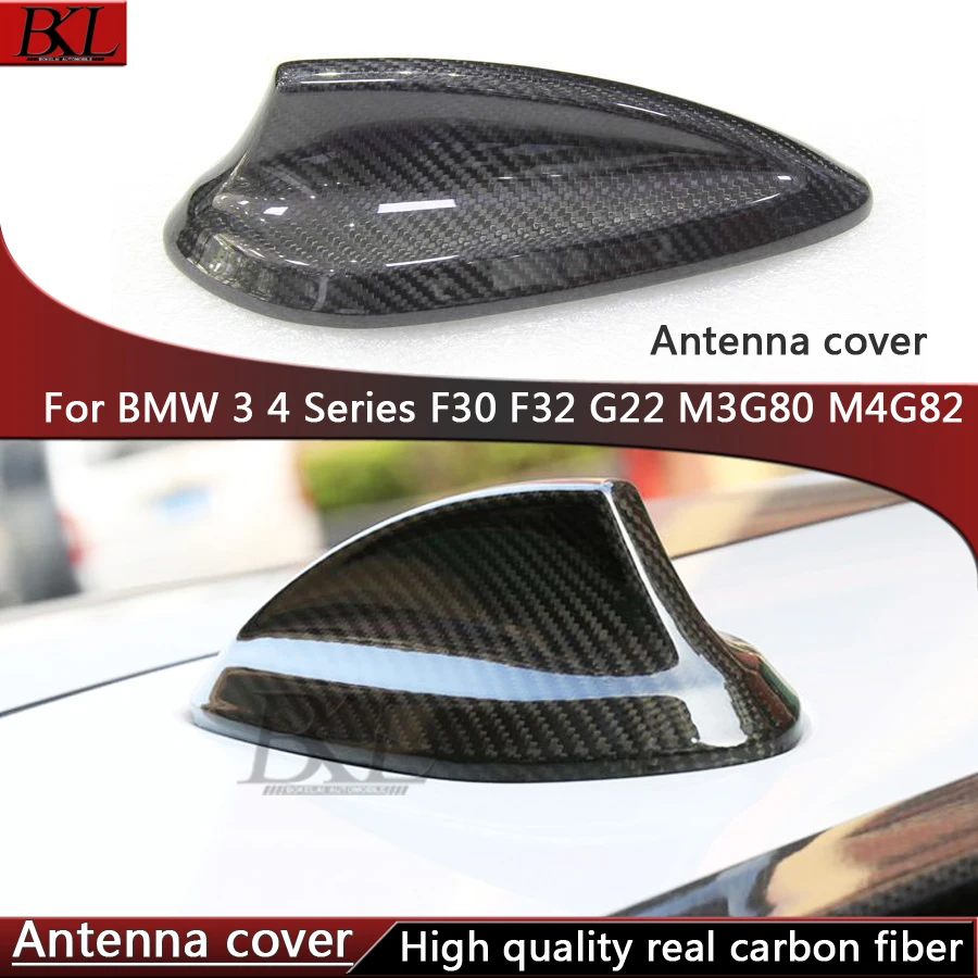 

For BMW 3 4 5 M series F30 F32 G22 G30 F87 F80 G80 G11 G82 Carbon fiber antenna cover roof shark fin signal cover decoration
