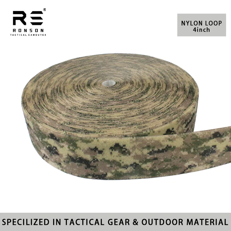 CADPAT MT Camouflage 100% Nylon Loop 4 Inch 10cm Infrared Reflective Tape Camouflage Reusable for Tactical Gear in Stock