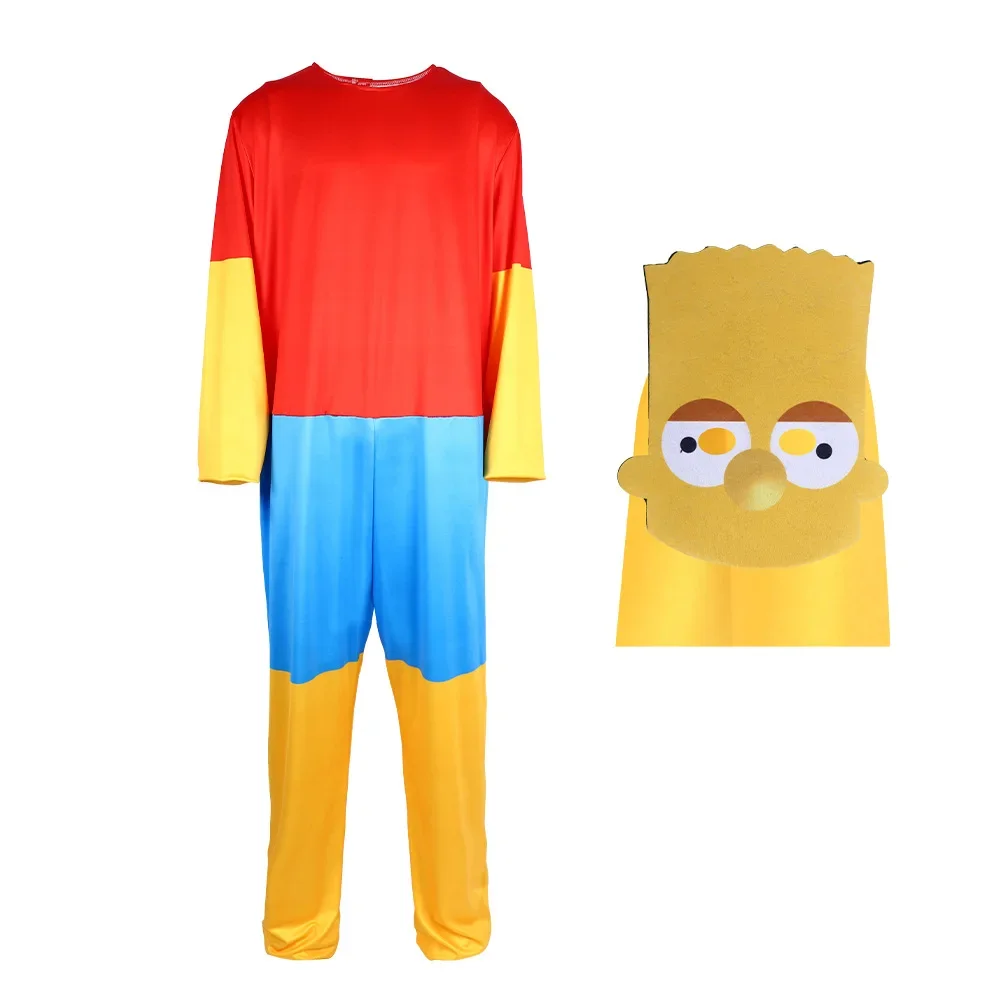 The Simpsons Costume Anime Bart Lisa Marge Homer Simpsons Cosplay Birthday Party Dress Cartoon Halloween Costume Adult Kids